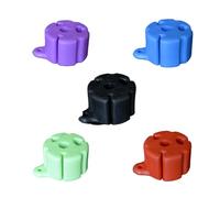 Bwuikim 5 protectores de silicona para caña de pescar, bolas fijas para aparejos de peces, sujetadores de corbata, soporte de herramientas, agua salada