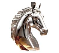 Bwuikim Botella decantadora de whisky para almacenamiento de licor, para fiestas, con temática de cabeza de caballo, recipiente para bebidas alcohólicas para entretenimiento en el hogar, divertidos