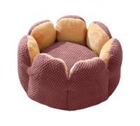 Bwuikim Cama para mascotas con cojín desmontable, mango suave, hermoso sofá redondo para perros, cojín desmontable