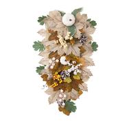 Bwuikim Colgante creativo de Acción de Gracias para colgar en la pared, patio, puerta delantera, porche, guirnaldas, letrero de arce realista, adornos para puerta delantera y guirnaldas