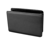 Bwuikim Cubo de basura plegable para colgar en el coche, bolsa, papelera, organizador de piel sintética, contenedor de basura plegable