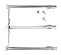 Bwuikim Juego de 3 quemadores principales y tubos de fuego cruzado, piezas resistentes para sistemas de instalación de quemadores artesanales