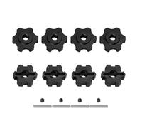 Bwuikim Juntas adaptadoras hexagonales de coche de 17 mm para RAXXAX 1/10 de rueda extendida hexagonal adaptador de cubo de metal kits modificados para RAXXAX 1 / Accesorios de control remoto modelo