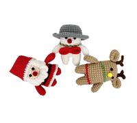 Bwuikim Kits de ganchillo para principiantes, Navidad, con hilo, ganchos, instrucciones para principiantes para niños para tejer bolsas con agujeros, hilo para todos en aprender a animales