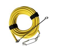 Bwuikim Línea de pesca flotante, tubo de goma de espuma, punta de lanza de acero inoxidable, cuerda de alta resistencia, diseño impermeable para pesca submarina