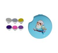 Bwuikim Molinillo eléctrico portátil de pico de loros con agarre ergonómico y textura de metal para uso doméstico y de viaje, motor silencioso, aseo eficiente