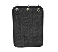 Bwuikim Organizador de joyas de fieltro multiusos con 120 secciones para aretes, anillos y accesorios portátiles, estuche de joyería de viaje