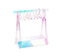 Bwuikim Percha de acrílico para pendientes, organizador de pendientes, soporte de exhibición de joyas de mesa, organizador de aretes, soporte de acrílico multifuncional, almacenamiento de exhibición