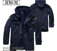 BWuM PARKA DEL EJÉRCITO ALEMÁN CON FORRO Y BANDERAS BW PARKA DE CAMPO...