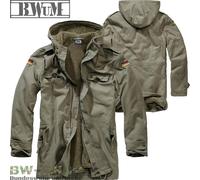 BWuM PARKA DEL EJÉRCITO ALEMÁN CON FORRO Y BANDERAS BW PARKA DE CAMPO...
