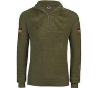 BWuM Sudadera con diseño de troyer del ejército alemán con banderas, color azul marino