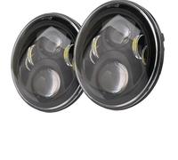 BWVMVB Conjuntos faros Faro LED H4 Negro De 7 Pulgadas Para Suzuki Samurai Coche Faros Delanteros(2pcs Headlight)