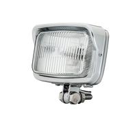 BWVMVB Luces Exploradoras Moto Faro LED Cuadrado Para Motocicleta Con Visera, Montaje Inferior, Cromado(3)