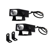 BWVMVB Luces Exploradoras Moto Foco Lente LED Para Motocicleta Luz Rejilla Delantera Automática, Blanca Y Amarilla, Alta/baja, Lámpara Conducción Con Soportes