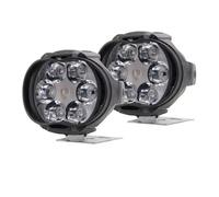 BWVMVB Luces Exploradoras Moto Para 2 Luces De Trabajo 6 LED Para Motocicleta, Foco Luz Auxiliar Impermeable Y Superbrillante, Barra 12 V