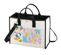 BWWKTOP Bolsa de maquillaje con diseño de ratón de dibujos animados, regalo de película de ratón, creer en el ratón mágico, bolsa con cremallera, bolsa de artículos de cuentos de hadas, believe in the