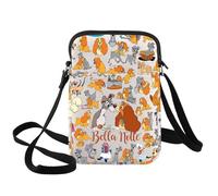 BWWKTOP Bolso cruzado para señora y perro, regalo para fanáticos del vagabundo, bolsa de hombro Bella Notte (Bella Notte -Xk B)