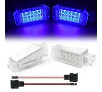 BWZJS 2 luces LED for reposapiés, compartimento de equipaje, guantera, for VW, Golf, POLO, Passat, Jetta, Caddy, UP T5 T6, Touareg, Scirocco Lámpara de pie para interior de vehículo(Charm Blue 2)