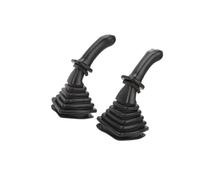 BWZJS 2 manijas de Joystick Excavadora 3 Botones, Conjunto Palanca con Cubierta Antipolvo, for Doosan DH DX150 215 225 300 370 9C Joystick de Excavadora