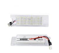 BWZJS 2x lámparas de luz LED for matrícula, for Fiat, Punto 188 Evo Van Pratico 263 Doblo Marea Multipla Tipo 500L Bravo Croma Linea Lámpara de pie para interior de vehículo