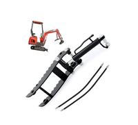 BWZJS Clip de Pulgar hidráulico, for Mini, Accesorios for excavadoras, Clip Agarre Metal un Solo Orificio Que se Adapta a hasta 3 toneladas, con 2 mangueras M14 Joystick de Excavadora