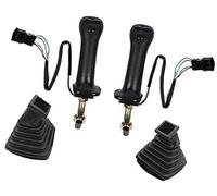 BWZJS Conjunto de Palanca Mando for Excavadora 3 Botones, Engranajes manija con Cubierta Antipolvo, for Daewoo, DoosR2 Doosan DH DX150 225 300 370-9C Joystick de Excavadora