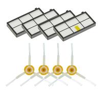 BWZJS For Roomba, for Las Series 960, 900, 891 y 800, Accesorios, repuestos, Kit de reposición de aspiradora, Cepillo Lateral de Goma, Filtro HEPA Kit de Repuesto para Robot Aspirador(FHong)