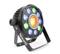 BX96 PAR ledes 9 x 9 V 6 en 1 RGBW-UV 24 ledes SMD tecnología COB mando a distancia