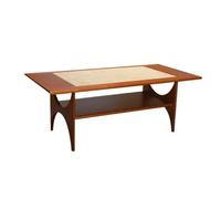 Bx9rE7tK3g Mesa Auxiliar Mesa de Centro Mid-Century Moderna Madera con Estante Muebles de salón