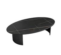 Bx9rE7tK3g Mesa Auxiliar Mesa de té Rock, Sala Estar, hogar pequeño, Bar, Ovalada Muebles de salón(Negro,XL)