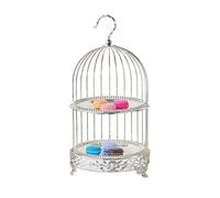 Bx9rE7tK3g Soporte para pasteles Estante creativo europeo de doble capa for jaula pájaros, estante for pasteles, fiesta boda, banquete, postre, Dim Sum Soporte de exhibición de pasteles