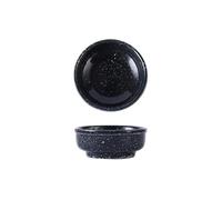 Bx9rE7tK3g Tazones para salsa Plato pequeño de cerámica, plato salsa barro, for condimentos caseros, vajilla, for for mojar Platos de tapas(Negro)