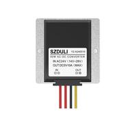 BXCONJUBC Convertidor Reductor de 12V/24V CA a 5V DC1A 3A 5A 8A 10A AC10-28V a DC5V for Equipos monitoreo(AC24V to DC 5V 10A)