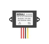 BXCONJUBC Convertidor Reductor de 12V/24V CA a 5V DC1A 3A 5A 8A 10A AC10-28V a DC5V for Equipos monitoreo(AC24V to DC 5V 3A S4)