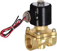 BXCONJUBC Electroválvula 1/4 1/8 3/8 1/2 3/4 1 2 pulgadas AC110 V AC220 V DC12 V DC24 V Válvula neumática para agua, aceite, aire y gas útil (110 V, DN15)