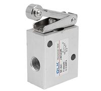 BXCONJUBC JM322R 0-0.8MPa Válvula mecánica neumática de Aire con Rodillo 2 Posiciones Tono Plateado