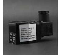 BXCONJUBC Tapas de válvula Bobina solenoide 220v dc24v 12v 380v Escape IP 65 Cubierta plástico 1 Uds(AC110V,0.5 Inch)