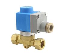 BXCONJUBC Válvula solenoide de Columna Gas dióxido Carbono CO2 Alta presión 2 vías 90bar latón frecuencia BSP 1/2 Pulgada for Equipos Escenario 1 Pieza(AC110V)