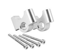 BXCTDNFB Elevador de Manillar para LC para Adventure para ADV para S1000XR R 1250 para GS Elevador Manillar 32 Mm Adaptador Extensión Abrazadera Manillar Arrastre(Silver)
