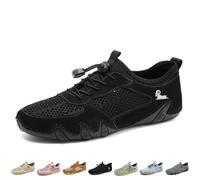 BXCZEDW Vogany Shoes - Sandalias ortopédicas para mujer y hombre, sandalias ortopédicas unisex sin cordones y transpirables, Black, 41 EU