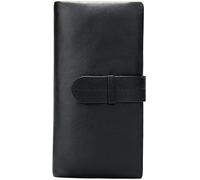 BXGGXBYSW Cartera Larga con Cremallera para Hombre Cartera de Mano Vintage de Cuero de Vaca para Hombre Portatarjetas móvil (Color : B)