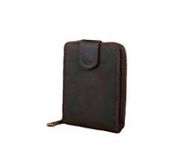 BXGGXBYSW WolFum Tarjetero para Hombre de Gran Capacidad con múltiples Tarjetas, Bolsa de identificación, Bolsa de Tarjeta de membresía, Almacenamiento (Color: Negro, tamaño
