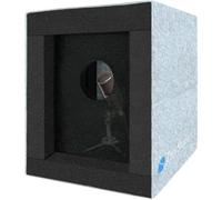BXI Cabina vocal cerrada, caja de aislamiento de micrófono portátil, filtro reflectante plegable con espuma acústica y paneles, grabación de sonido, equipo de estudio en casa para podcast, música, voz