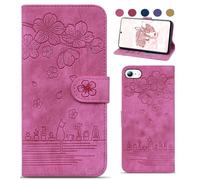 Bxithnr Funda para iPhone 16e 2025, Funda Libro Carcasa Cuero Premium con Ranura Tarjeta y Magnético, Soporte Flip Caso Cubierta Antigolpes Case con Tapa para iPhone 16e 2025 - Rosa