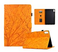 Bxithnr® Funda para Lenovo Tab P11 2nd Gen/Pad Plus 2023 11,5'' TB350FU/TB350XU Tablet PU Cuero, Ultra Delgado Carcasa con Soporte Función y Ranura para Tarjetas Flip Caso Cover - Amarillo