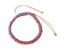 Bxithnr Pulsera de Suerte de Estilo Tibetano, Hecha a Mano Pulseras de Oración Budista para Hombres, Adolescentes, Mujeres, Amigos y Padres (Pulsera Ajustable 15 a 25 cm)