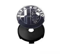 BXJNDM 4 Piezas 60mm Coche Tapas Centrales Llantas para Alfa Romeo Giulietta 2011, Tapacubos Centro Rueda Tapas,A