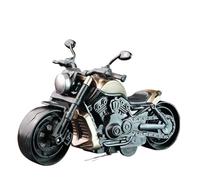 BXJUCBHDO Modelos a Escala 1:12 Pedal Motocicleta Inercia Modelo Vintage Motocicleta En Miniatura con Retroceso Simulación Coche con Motor Fricción vehículos de Motor(Gold Motorcycle)