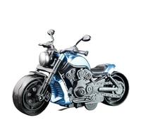 BXJUCBHDO Modelos a Escala 1:12 Pedal Motocicleta Inercia Modelo Vintage Motocicleta En Miniatura con Retroceso Simulación Coche con Motor Fricción vehículos de Motor(Blue Motorcycle)