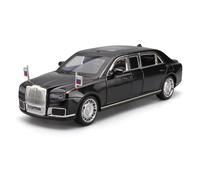 BXJUCBHDO Modelos a Escala 1:24 Fir For Aurus Motors Senat Rusia Limusina Aleación Metal Fundido Modelo Coche Adornos Coleccionables Clásicos vehículos de Motor(Flat)
